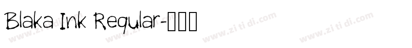 Blaka Ink Regular字体转换